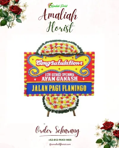Bunga Papan Congratulation di Banjarangkan